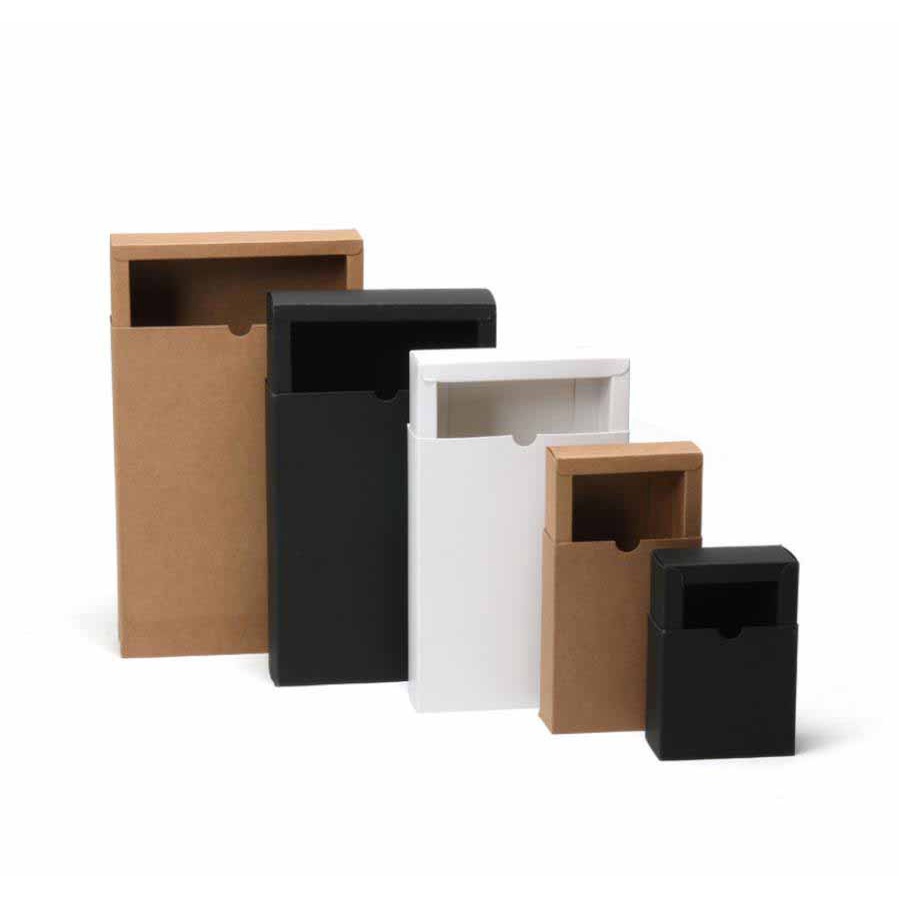 White Black Kraft paper gift box Product packaging box Drawer box ...