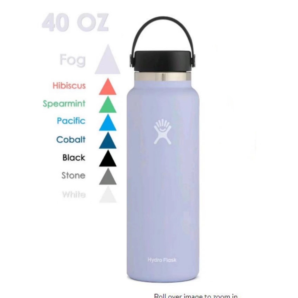 40 oz (1,182 ml) Vacuum-Insulated Stainless Steel Water Bottle