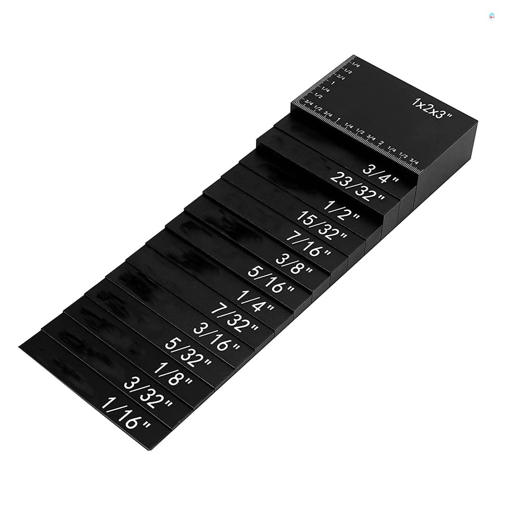 ahowsg 15pcs Saw Setup Blocks Gauge Set for Woodworking Table Saw