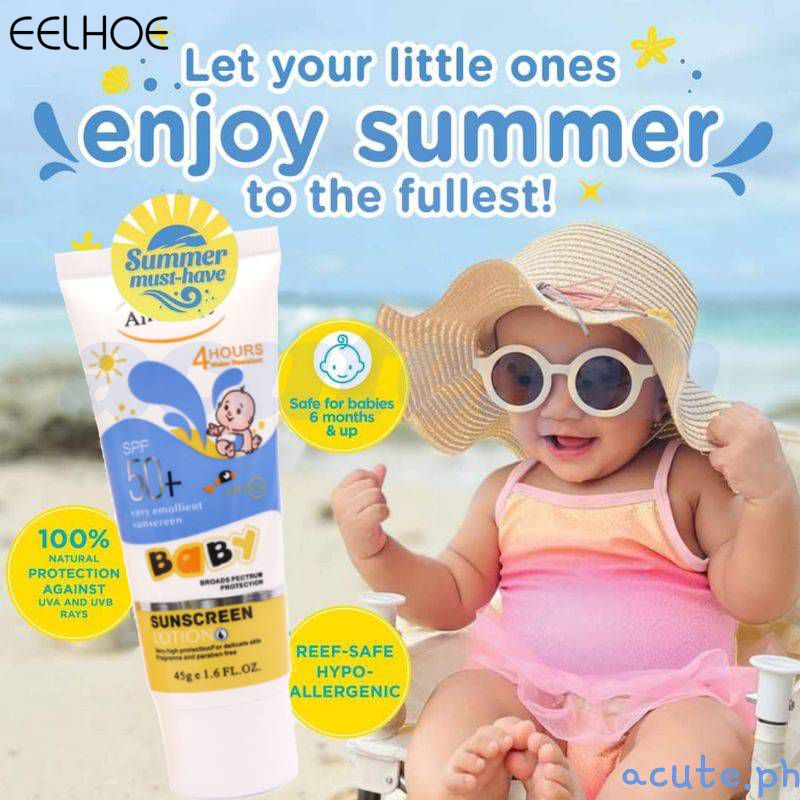 Airongsie Care Babies & Kids Sunblock Cream Gel Spf 50 Pa+++ Broad