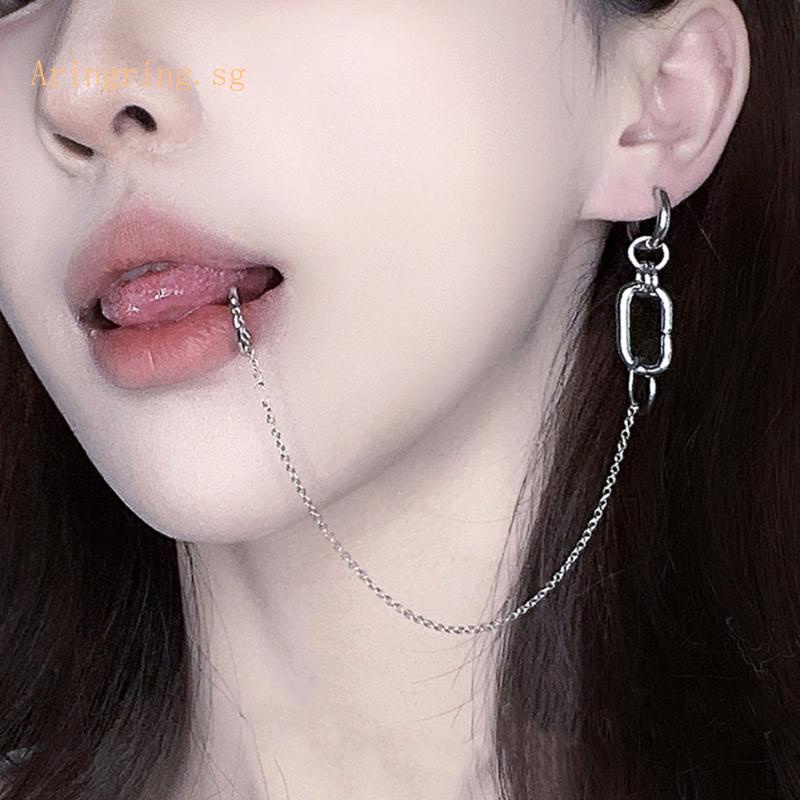 Fake lip sale to ear chain