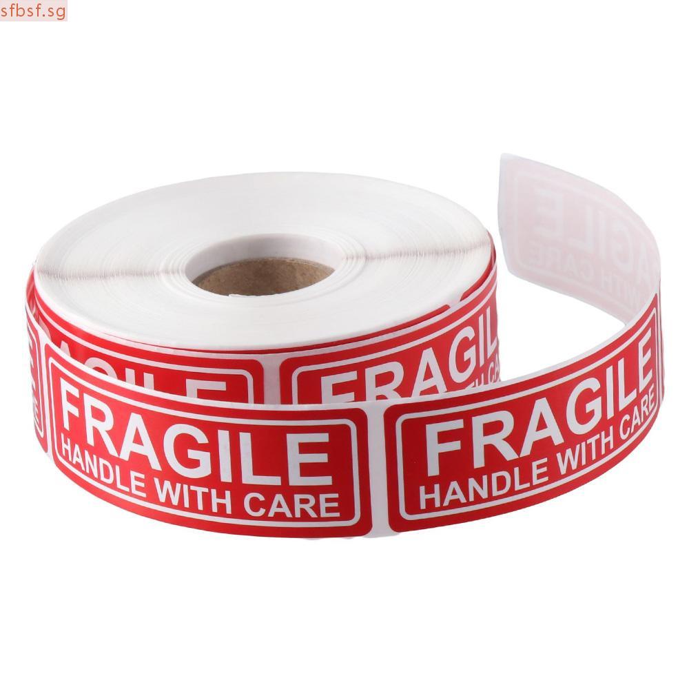 SFBSF Fragile Warning Sticker, Red Handle With Care Keep, Adhesive ...