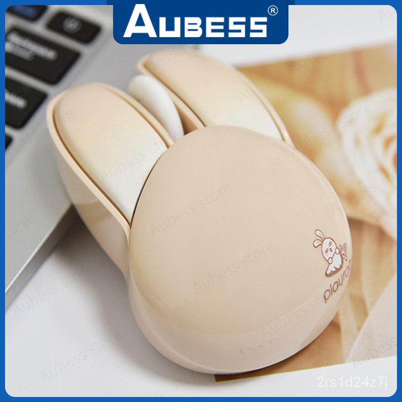 Cute Kawaii Rabbit Shape Mice 2.4g Wireless Moe Ergonomic 3D Office ...