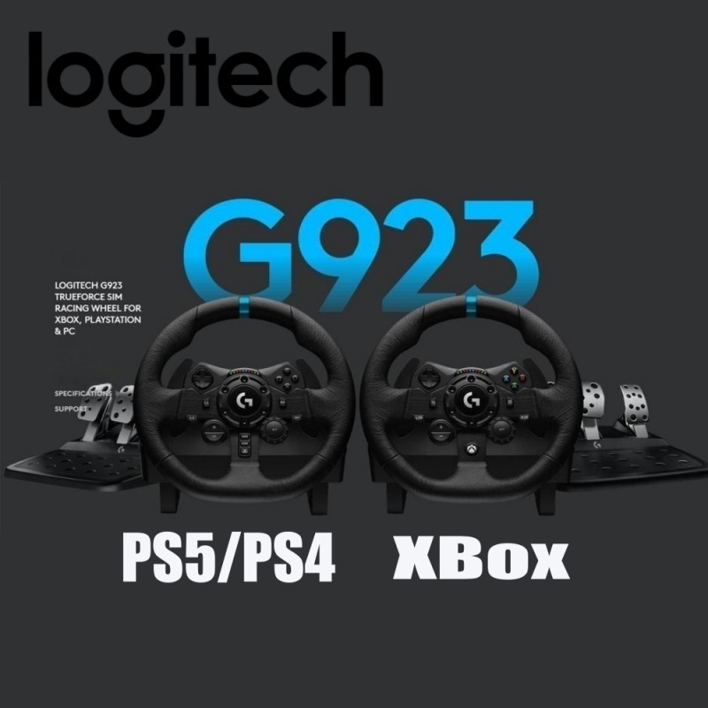 Logitech G923 Trueforce Force Feedback Racing Wheel Dual Clutch Launch 