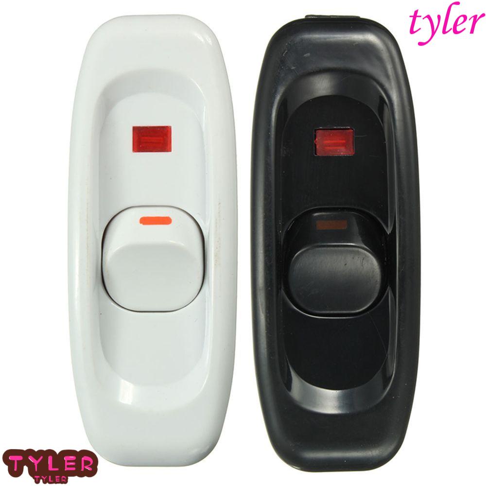 TYLER Cord Switch White Button Desk Light on/Off Table Lamp 110 250V ...