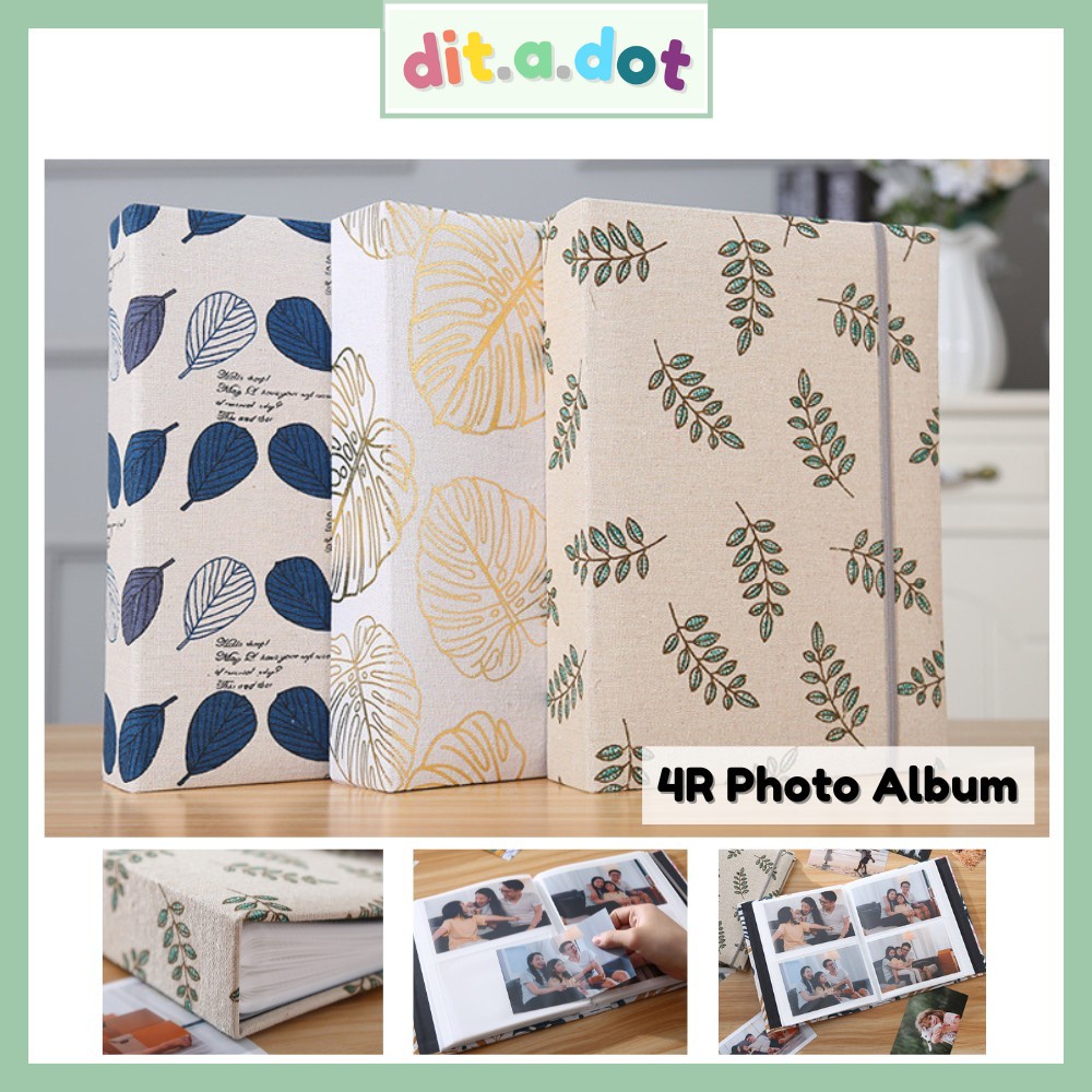 [SG] DitaDot 4R Photo Album 200 Sheets Insert Type Photobook 6 Inch