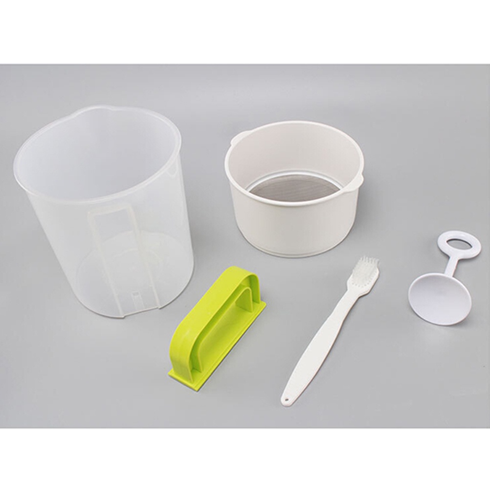 Greek Yoghurt Mesh Strainer Plastic Pitcher Yogurt Soy Milk Juice Tea