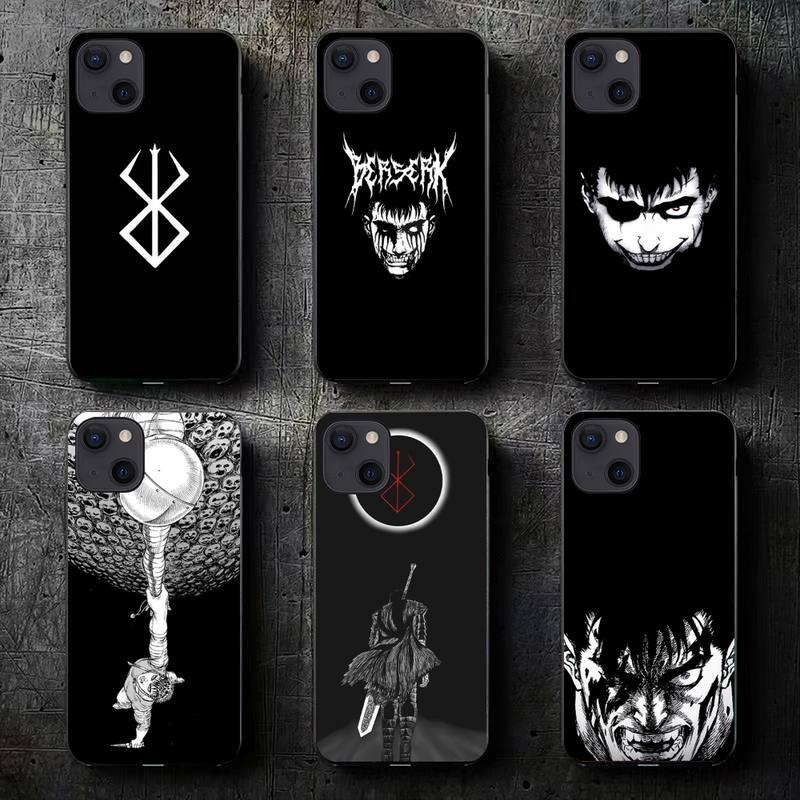 Compatible with iPhone 7 Plus/8 Plus Case Berserk Anime for Guts Swords  Cool for Man 497 Shock Absorption Rubber Black Mobile Phone Case:  : Electronics & Photo