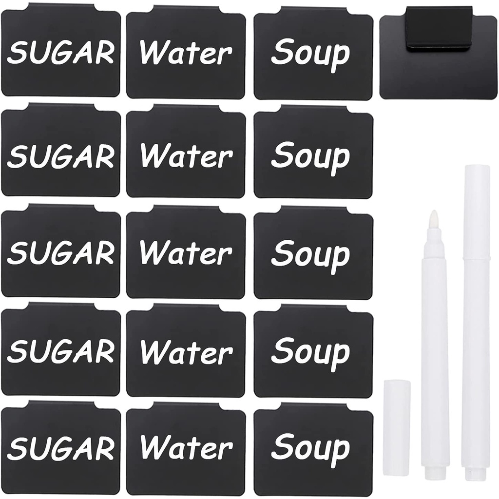 50 Pcs Price Tag Pvc Label Holder Rewritable Writing Board Black Board ...
