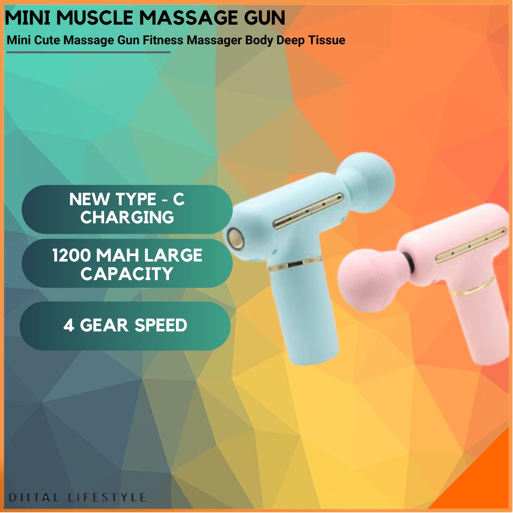Mini Cute Massage Gun Fitness Massager For Body Deep Tissue Body Relax