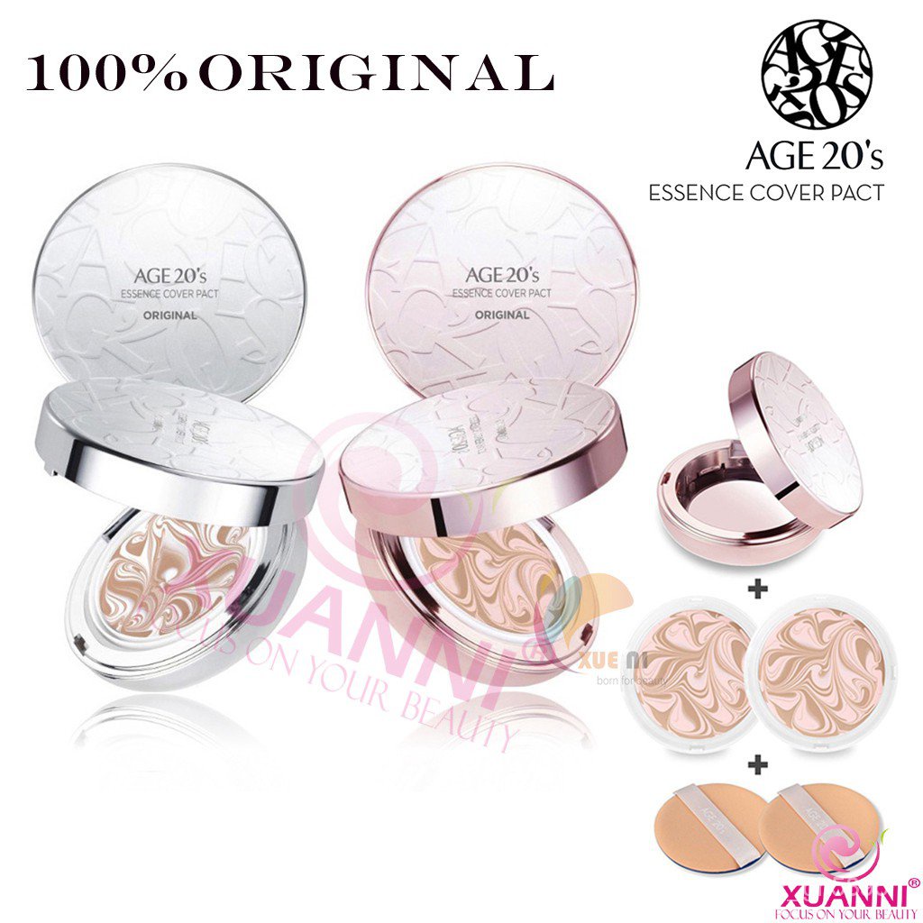 [AGE 20’s] New Original Star Edition Essence Cover Pact #Rose Gold Case main image 0