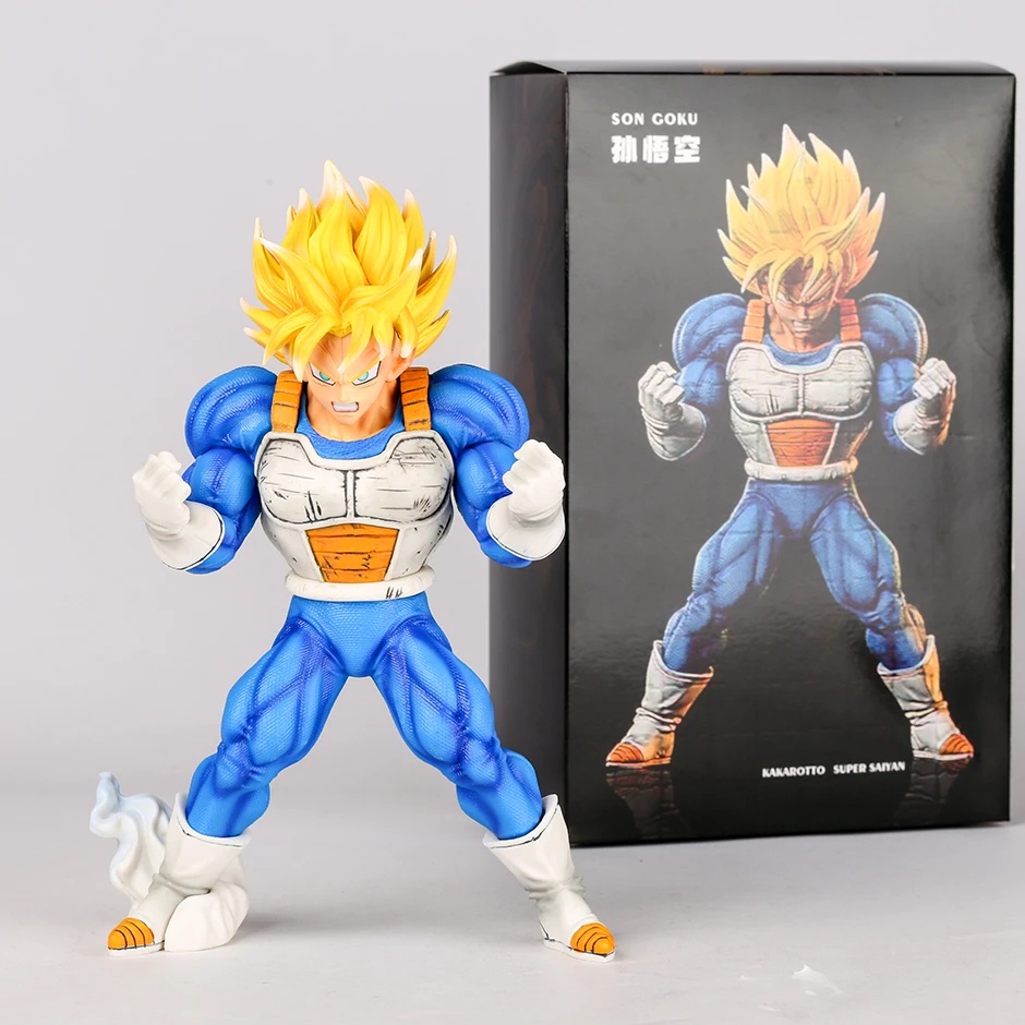 28cm Dragon Ball Super Saiyan Muscle Son Goku Figure Collectible Car ...