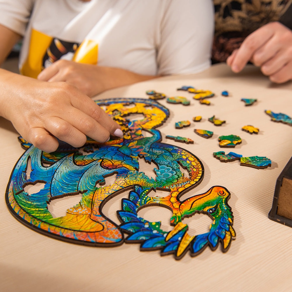 Wooden Puzzle: Guarding Dragon (Small/Medium) | Shopee Singapore
