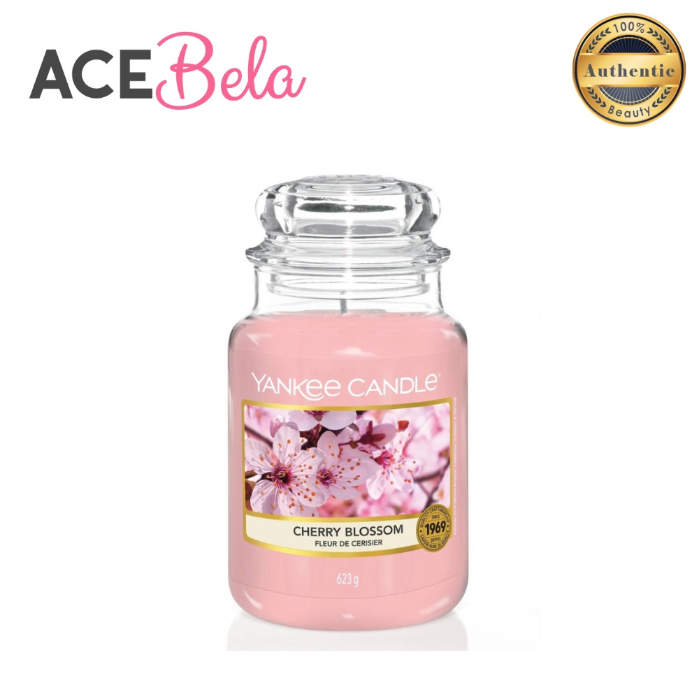 Yankee Candle Cherry Blossom Large Jar 623g (100 Authentic from