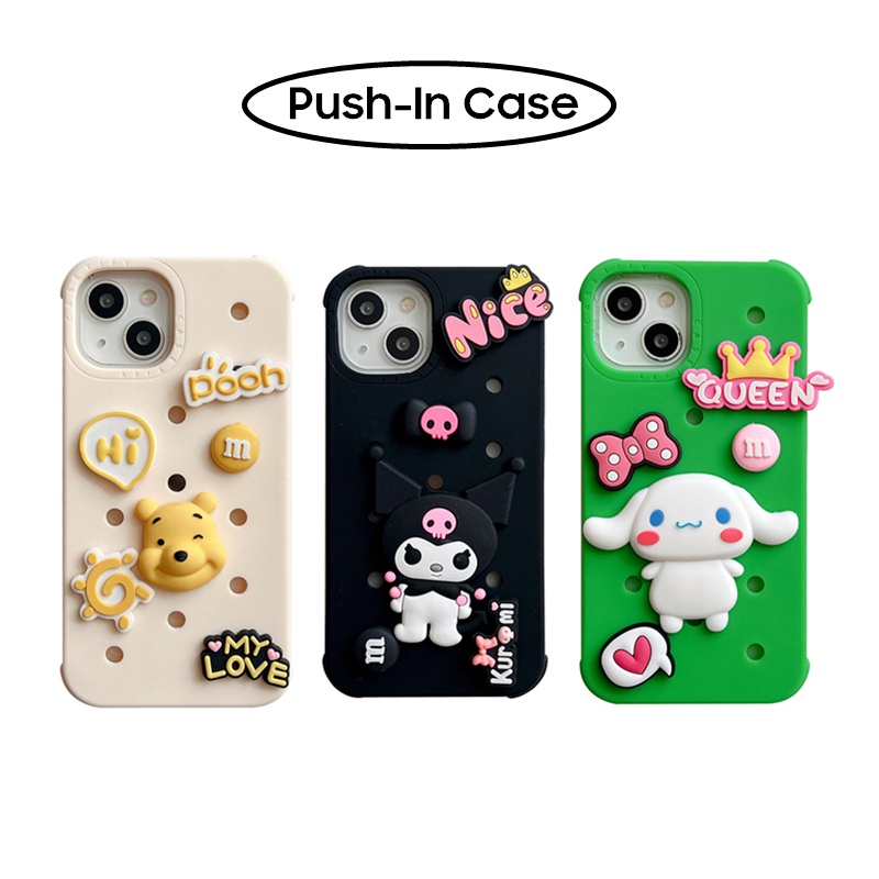 Casetify Cartoon Sanrio Kuromi Cinnamoroll Soft impact Push-In Case ...