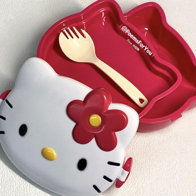 Sanrio Bento Box Hello Kitty Portable Lunch Box Child Student Outdoor ...