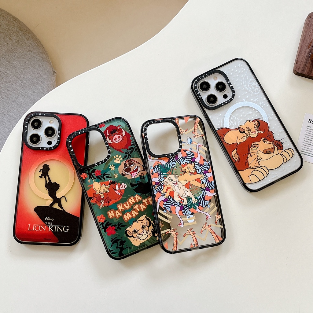 Disney Lion King Clear Hard Impact Magnetic Phone Case for iPhone