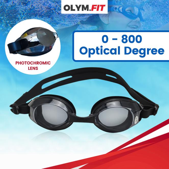 Swimming Goggle With Degree 0 800 Optical Myopia Prescription for Swim Goggles Adult Anti Fog UV Protection Reflective Shopee Singapore