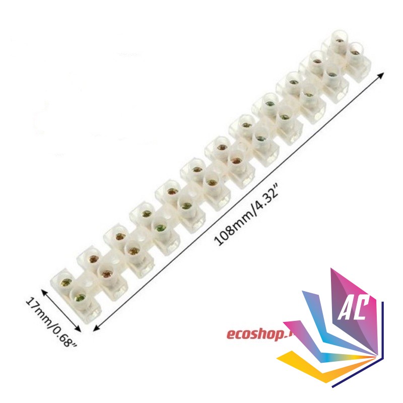 Screw Terminal Block Connector 12 Positions ( Bongkah Penyambung ...