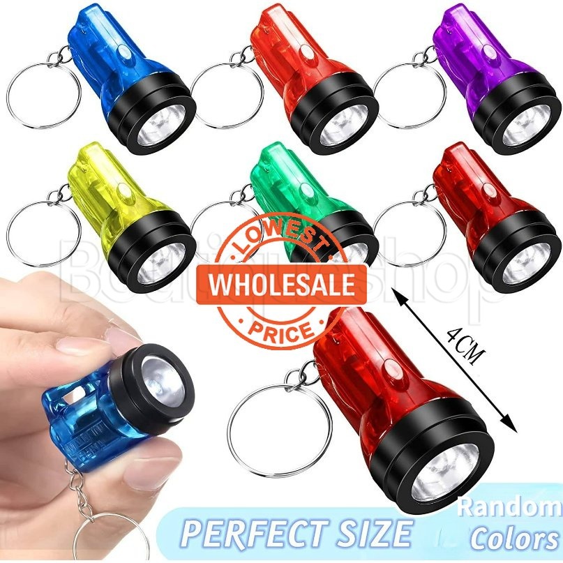 [ Wholesale Prices ] Portable Plastic LED Flashlights Keychains for