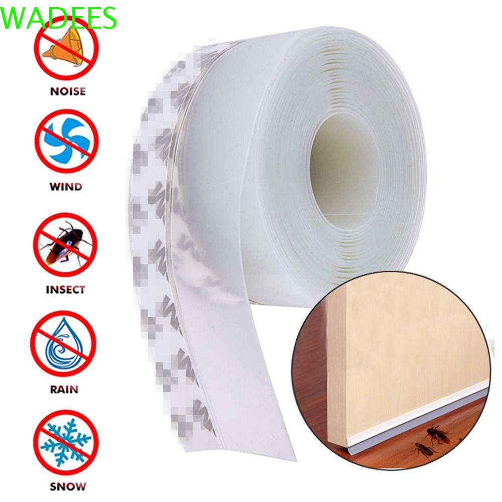 WADEES Door Bottom Seal Strip, Warm Insect Proof Door Window Seal