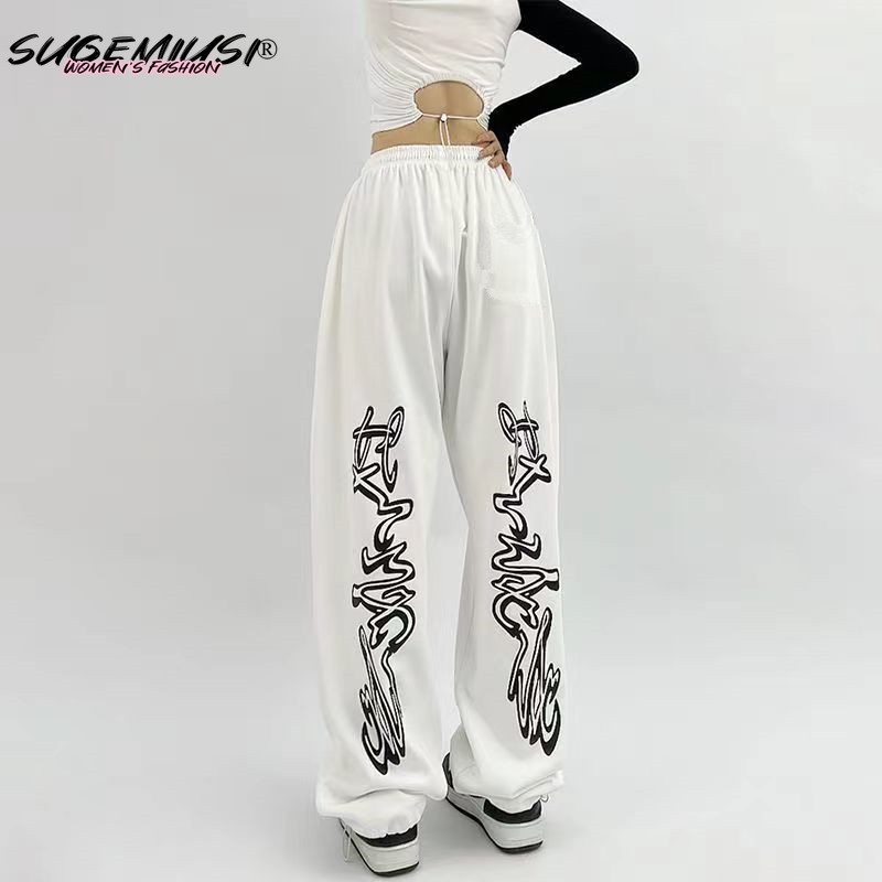 Niche Jazz Dance Black Hip-Hop Sweatpants 