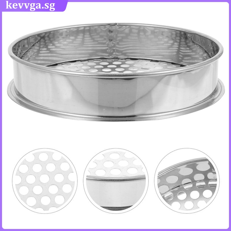 2pcs Garden Soil Sifters Stainless Steel Soil Sieves Planting Soil