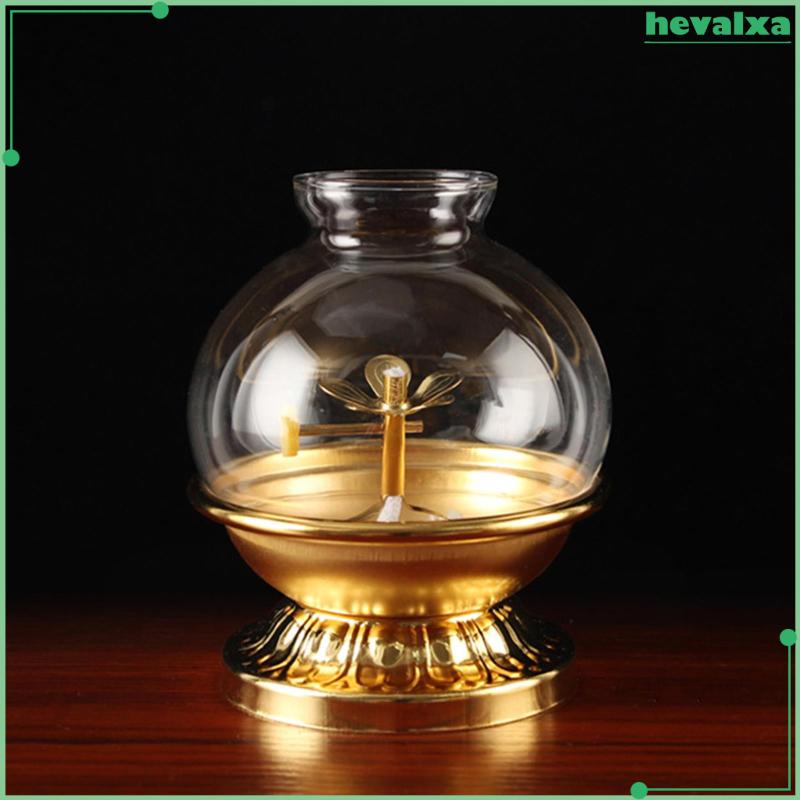 [Hevalxa] Ghee Lamp Holder Candle Holder Buddhist Altar Supplies Oil Lamp Dish Dimmable Butter