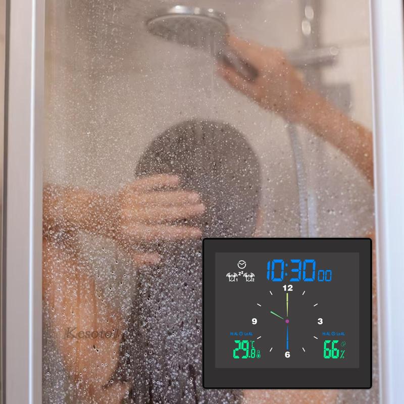 [Kesoto1] Shower Clock Bathroom Digital Clock for Countertop Bathroom