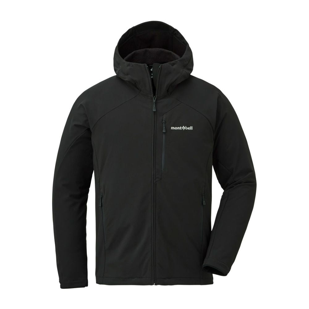 Montbell Jacket Men's CLIMAPRO 200 Hooded Black - Wind resistance Water ...