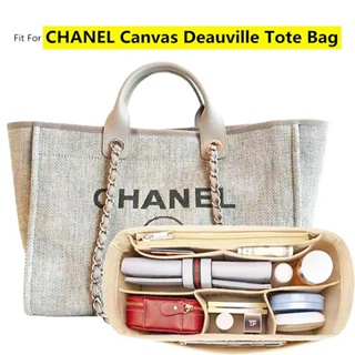 Chanel Deauville Canvas Tote Organizer Insert, Bag Organizer with