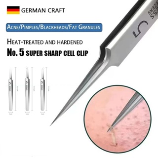 1pc Stainless Steel Blackhead Bending Hook Clip/pimple Clip/cell  Clip/tweezers/acne Clip/comedo Extractor