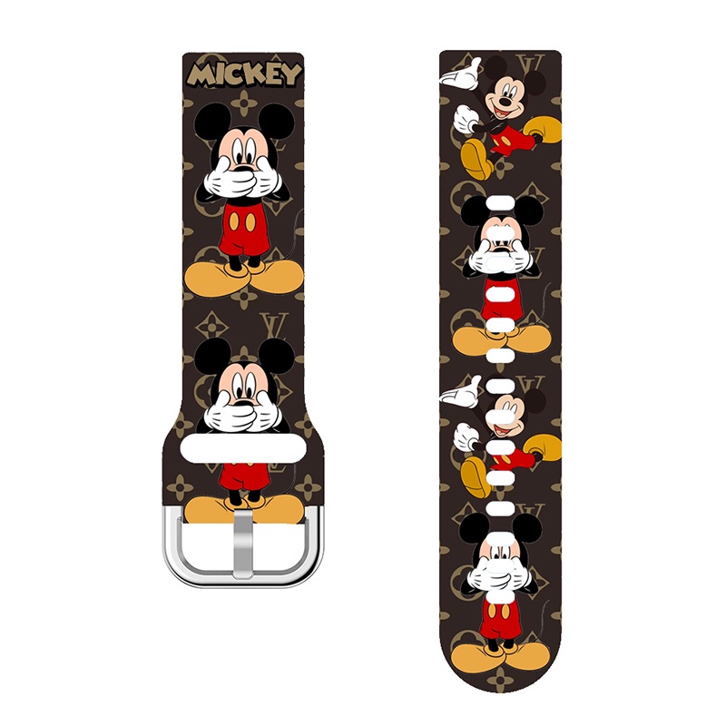 Disney printed strap Silicone band Mickey Mouse Cute fashion Watch Strap Sports For Huami Amazfit GTS 4 Mini Shopee Singapore
