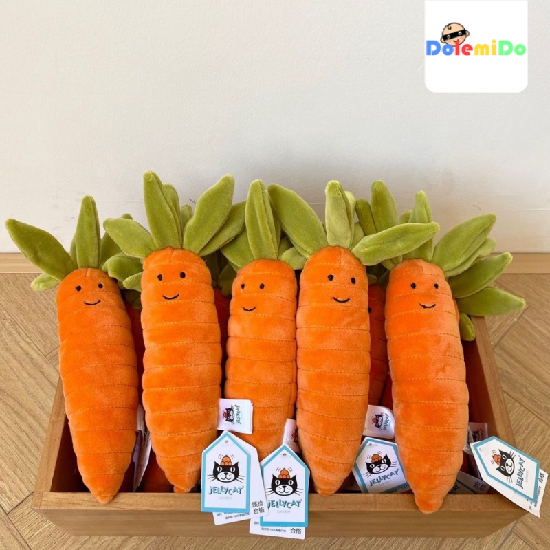 jellycat carrot carrot doll jellycat carrot vegetable series plush doll gift for children s baby super soft comforting toy Shopee Singapore