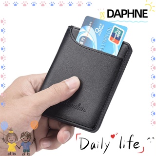 Luxury Men Slim Wallet Money Clip Business PU Leather Cash ID Credit Card  Holder