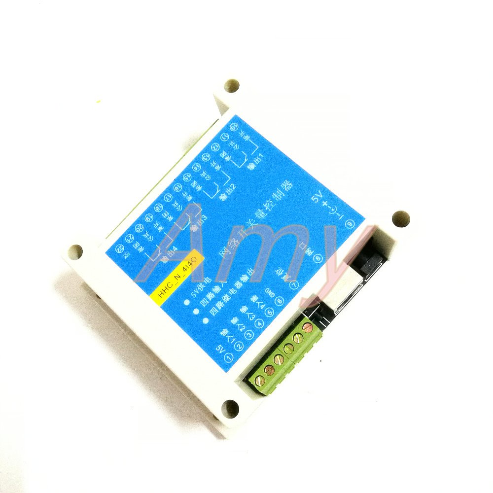 4 into the 4 out of the networkswitch, pass through relays