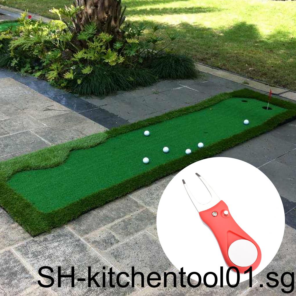 Folding Golf Pitch Groove Remover Repair Fork Manual Training Pitchfork