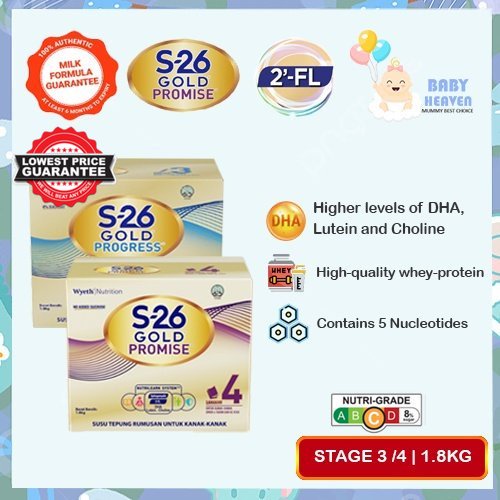 New Packaging WYETH S26 Gold Progress (Stage 3) / Gold Promise (Stage 4 ...