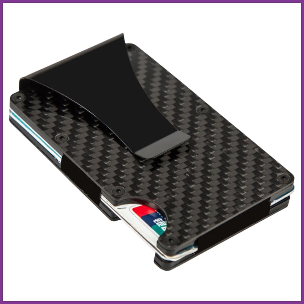 Ridge Wallets for Men Credit Card Holder Carbon Fiber Wallets Anti