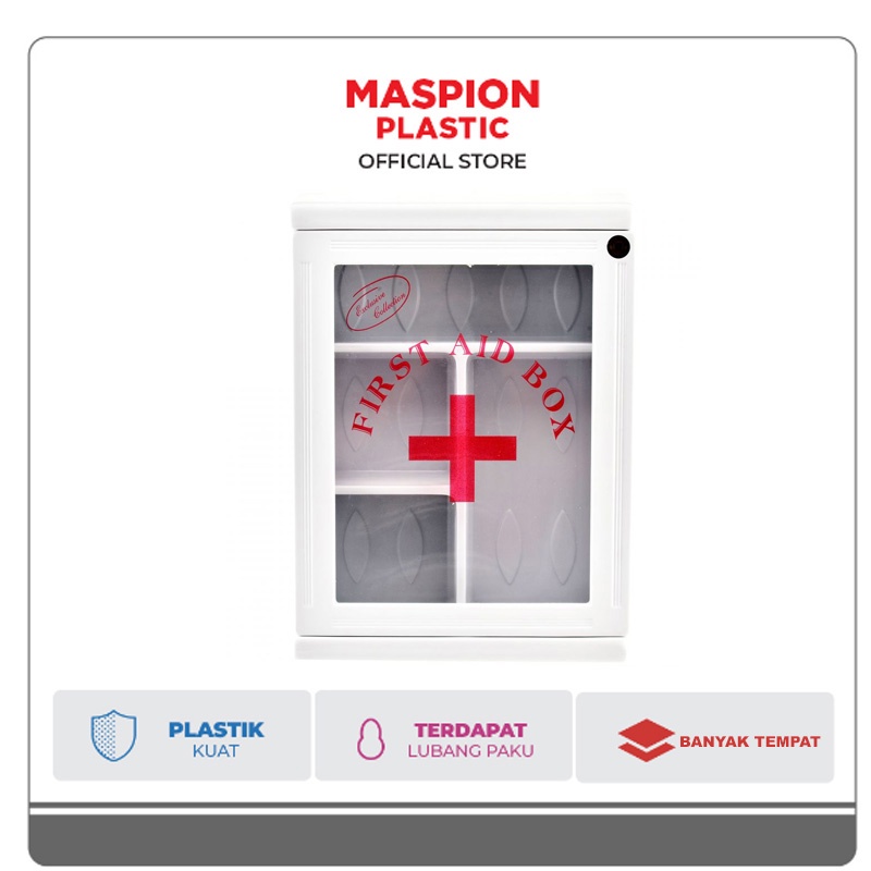 Maspion Frist Aid Box Kotak P3K Dinding Wall Cabinet MC-11