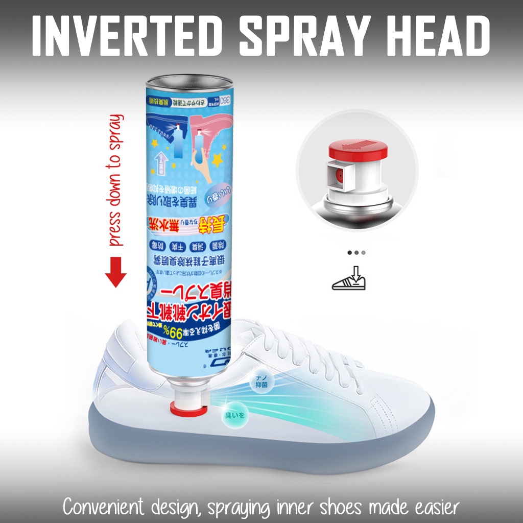 360ml Japan AG+ SILVER ION Shoes Foot Deodorant Spray Shoes Odour