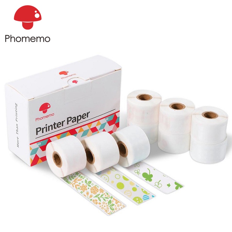 Phomemo Sticker Paper 9 Rolls for M02S M02 Pro Printer Sticker 15mm*3