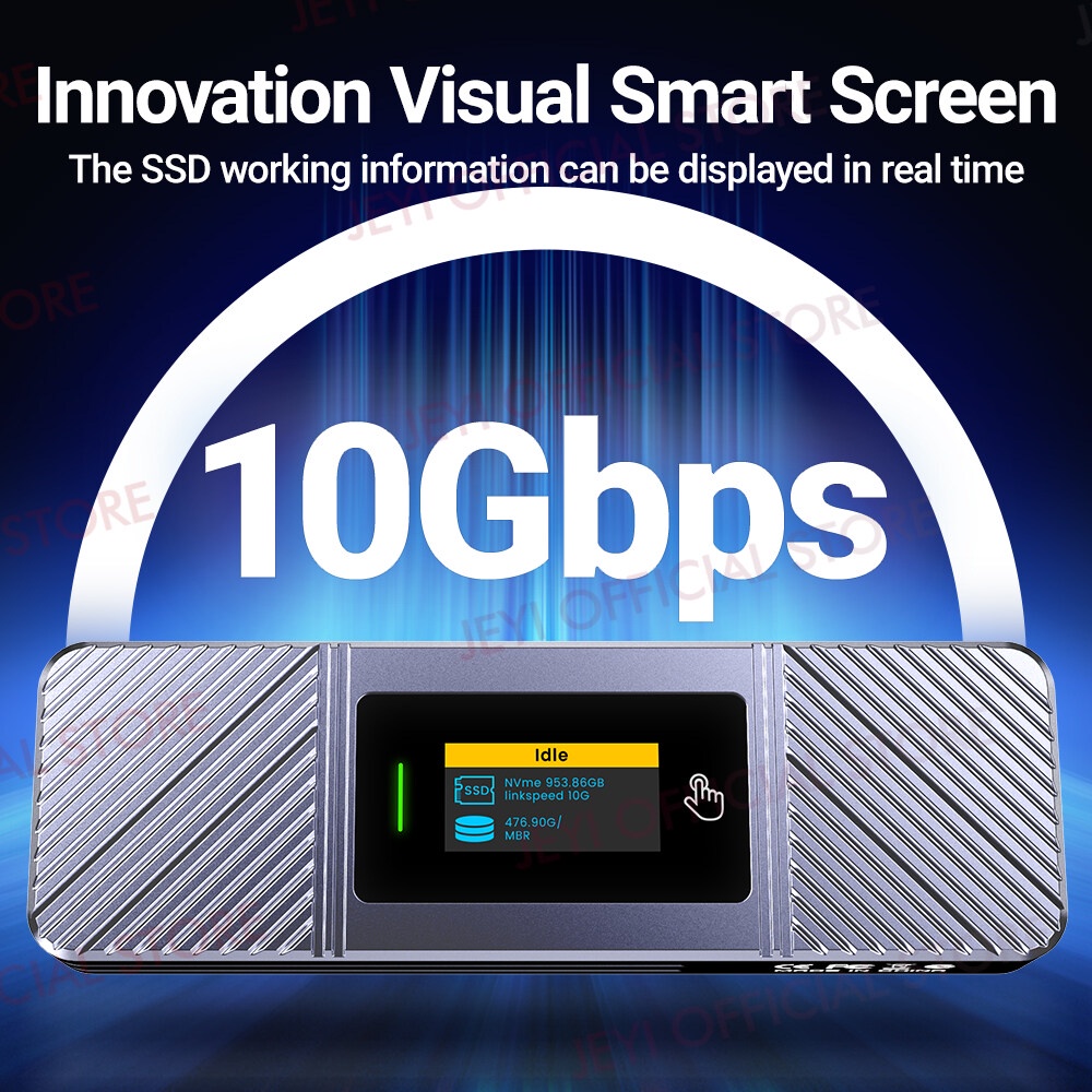 JEYI Visual Smart M.2 NVMe NGFF SSD Cartridge with 5-second write ...