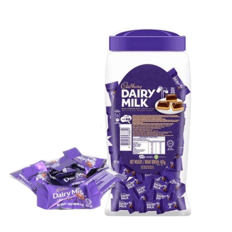 Halal Cadbury 90Pcs Chocolate Dairy Milk Chocolate Neap Jar Cadbury Jar