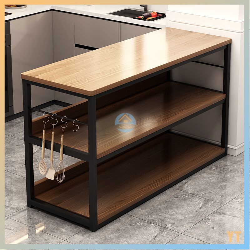 Kitchen shelves floor multilayer cutting table home multifunctional