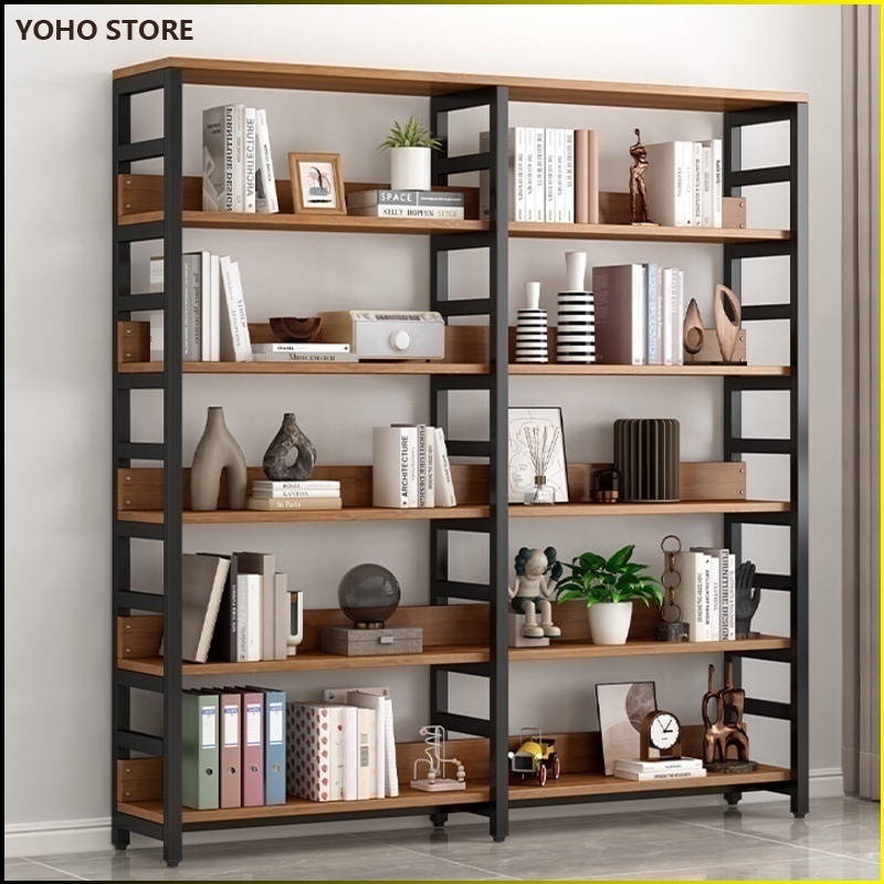 YOHO STORE Bookshelf Floor Multi-layer Display Shelves Living Room ...