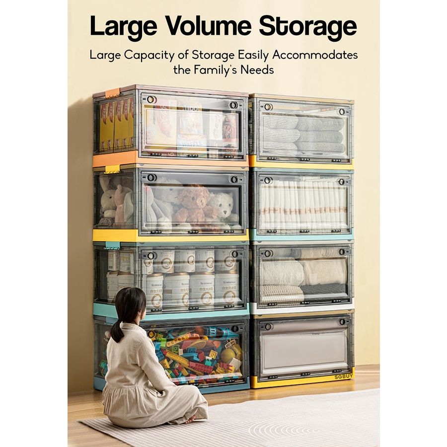 Large Transparent Stackable Storage Box | Storage Container With Wheels ...