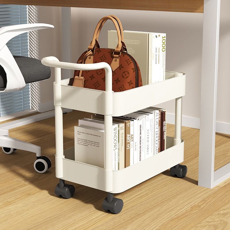 Book Storage Rack Multi-layer Books Organizer Rack Movable Under the ...