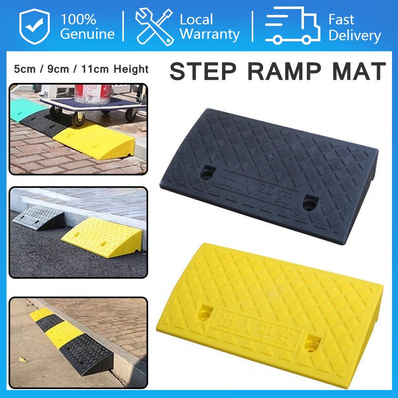 Car Ramp Mat Curb Step Ramp Kereta Motorcycle Wheelchair Heavy Duty ...