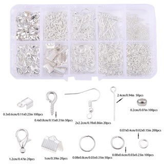 Alloy Accessories Jewelry Findings Set Earring Making Kit Lobster Clasp  Open Jump Rings Repair Tools DIY Jewelry Making Supplies